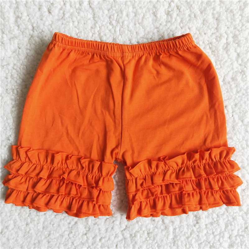 girl fashion solid cotton shorts