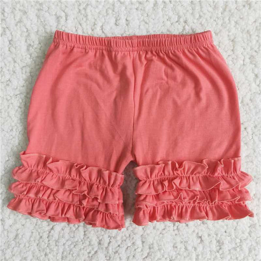 girl fashion solid cotton shorts