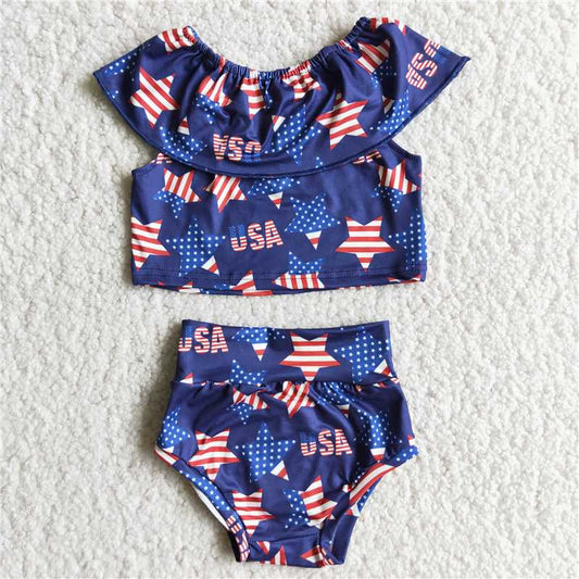 infants july 4th 2pieces set with star pattern