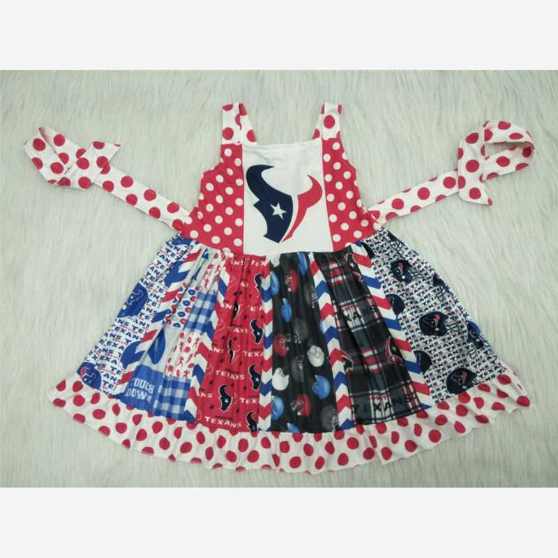 little girls summer sleeveless twirl dress with dot belt