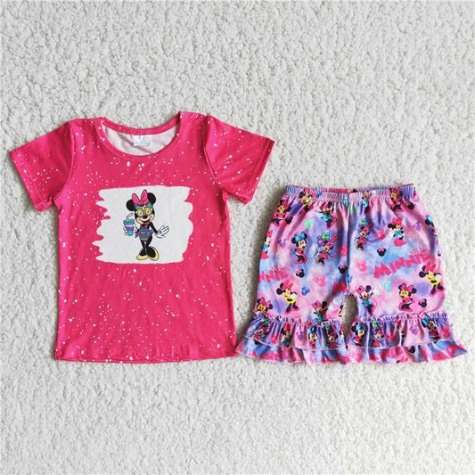 D12-28 Bowknot cartoon girl suit