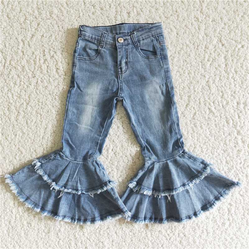 high quality washed jeans for baby girls