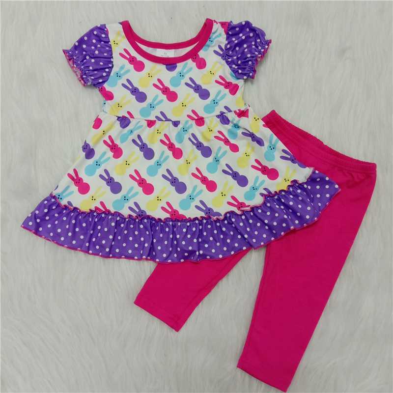 cute bunny pattern outfit for girls