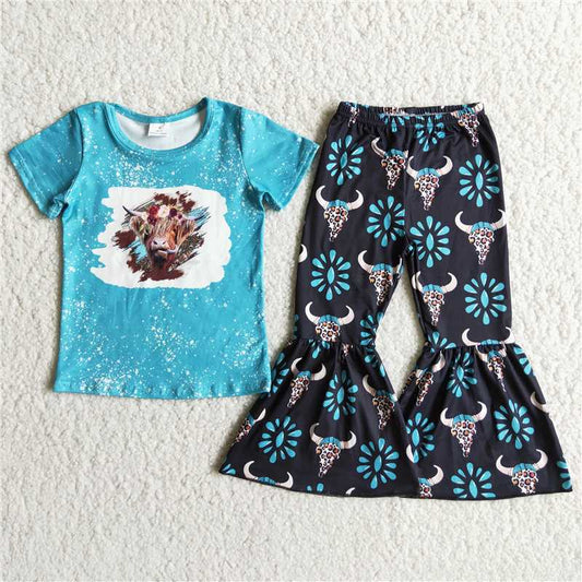girl cow print outfit for srping summer