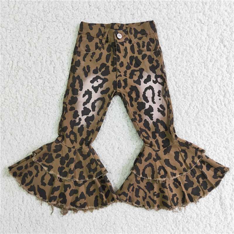 fashion leopard jeans for morden girls