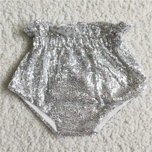 D5-9 infants high quality sequins bummies with elastic waist baby solid color shorts