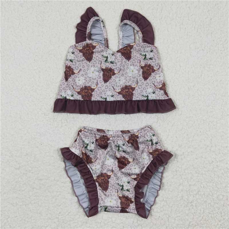 S0103 Alpine Gloria Brown Swimsuit Set