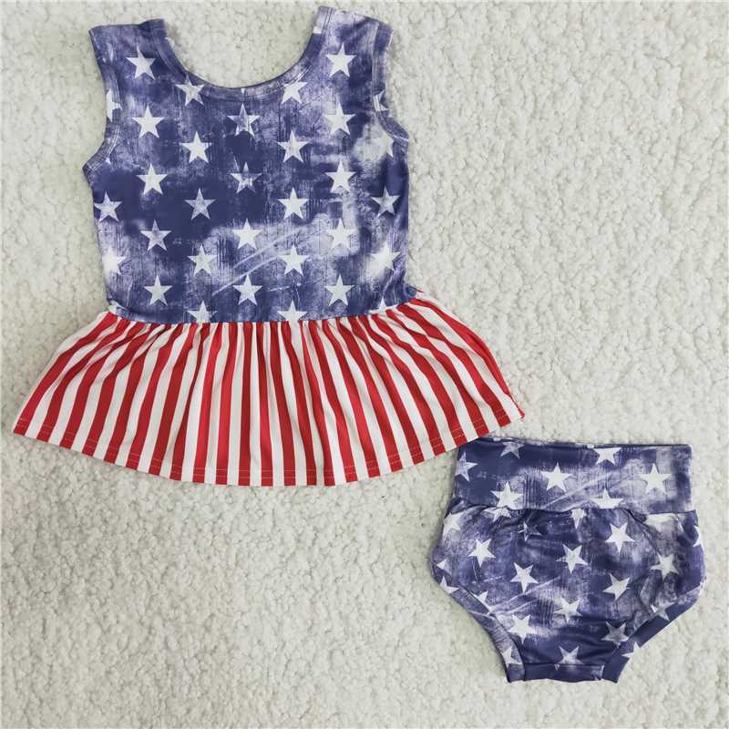 baby girls infants stars and stripes outfit