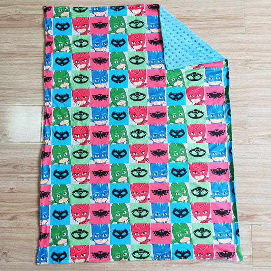 high quality stitching print blue color blanket for infants