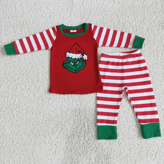 6 B5-18 best selling boy embroidery cotton long sleeve outfit for christmas