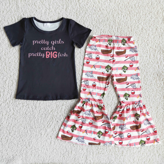 girl short sleeve outfit kids ready to ship clothes