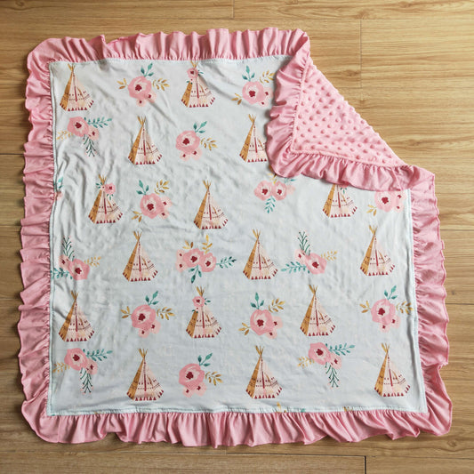 infants cute cartoon blanket with size 29*33 inches