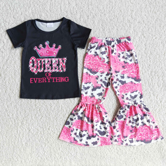 new arrival girl leopard outfit with short sleeve