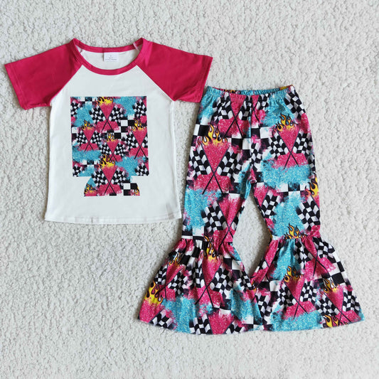 girl spring short sleeve outfit