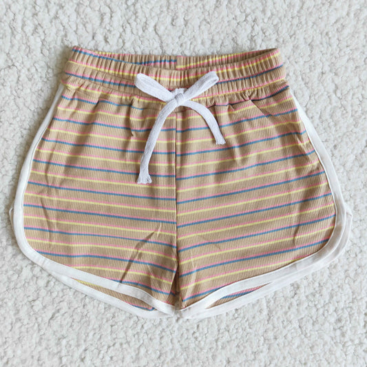 children summer fashion shorts with stripes