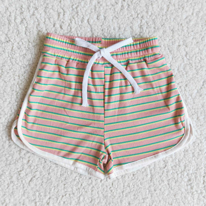 children summer fashion shorts with stripes