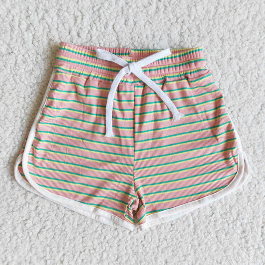 children summer fashion shorts with stripes