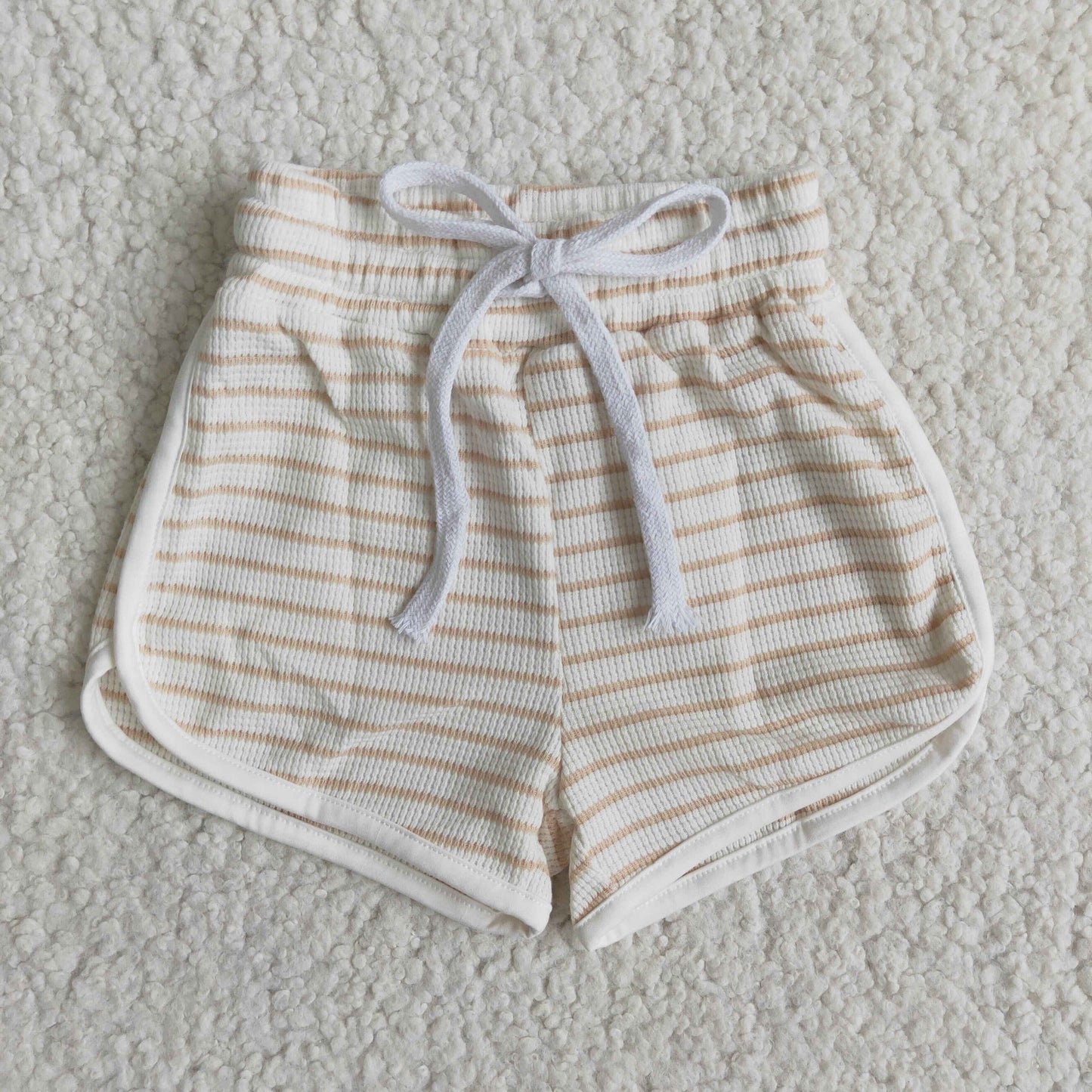 girl 100% cotton stripes shorts