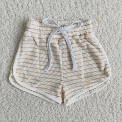 girl 100% cotton stripes shorts