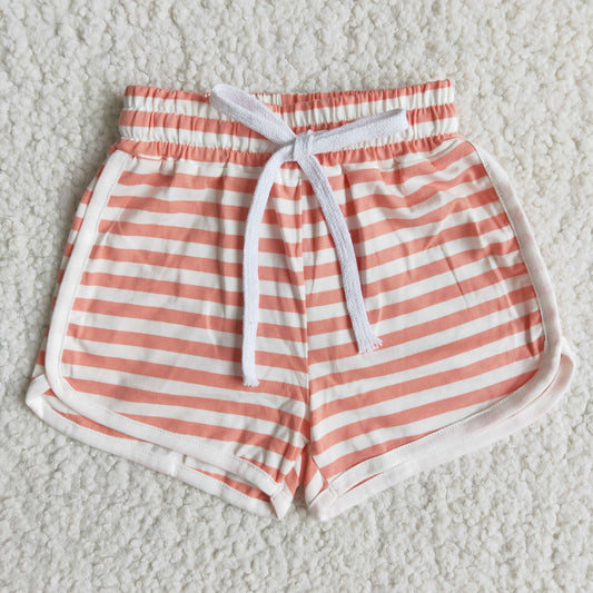 girl wide stripes summer shorts