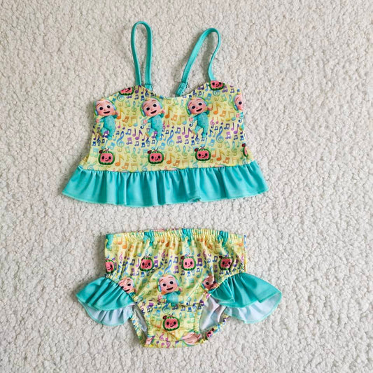 baby girls high quality swimming suit with adjustable shoulder straps