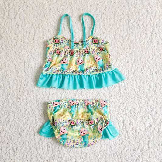 baby girls high quality swimming suit with adjustable shoulder straps