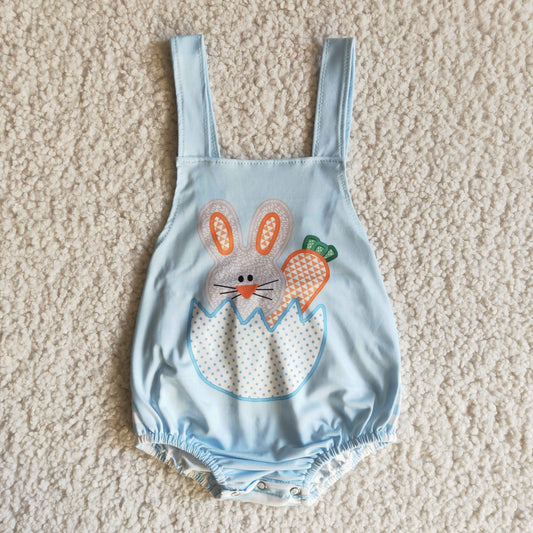 infants boy cute rabbit and carrot print romper