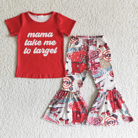 new arrival kids short sleeve top and pants set girl letter design summer outfit
