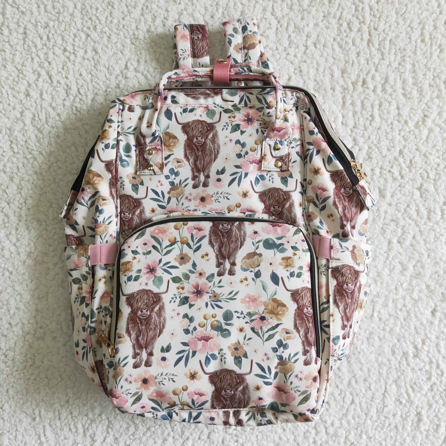 kids fashion high quality floral backpack