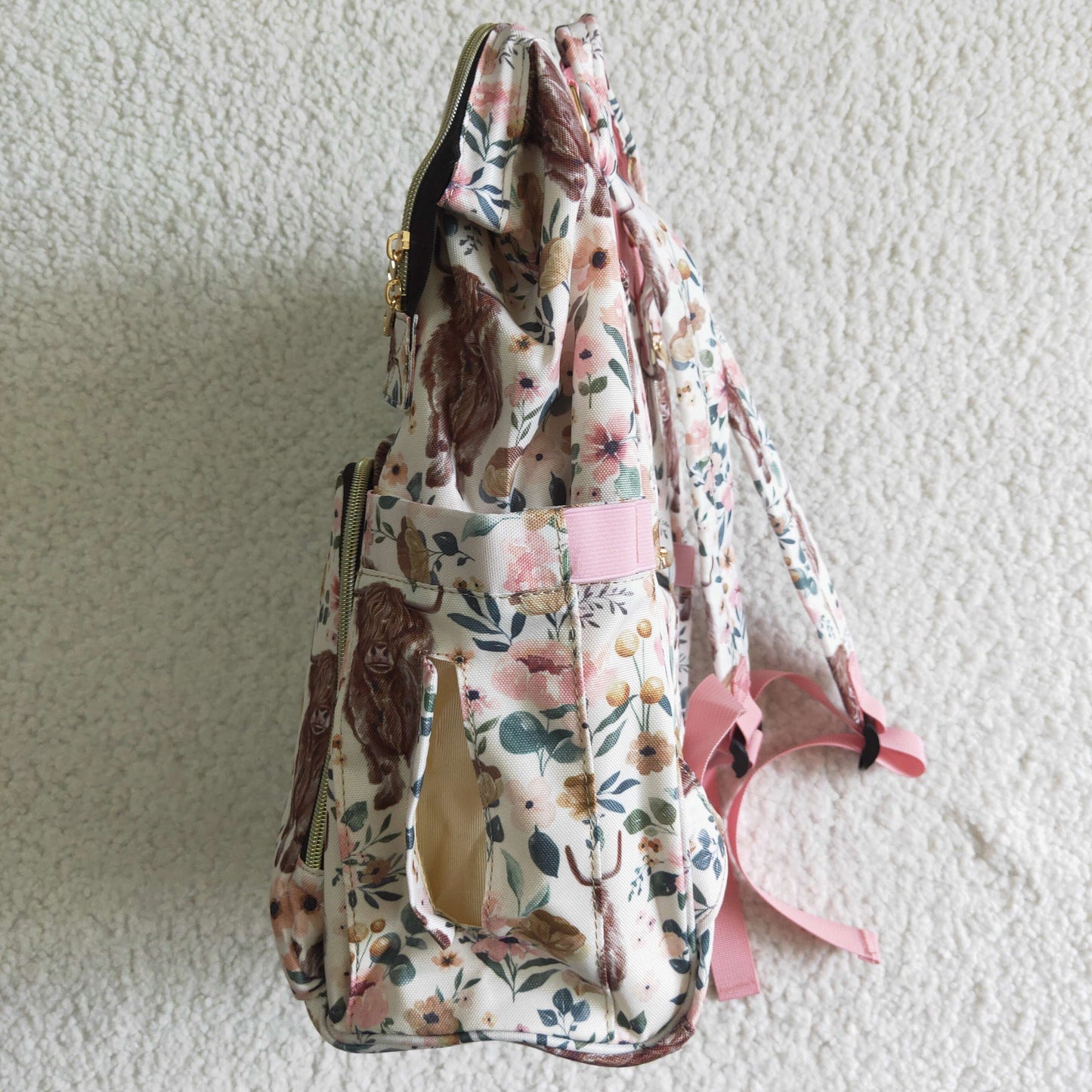 kids fashion high quality floral backpack