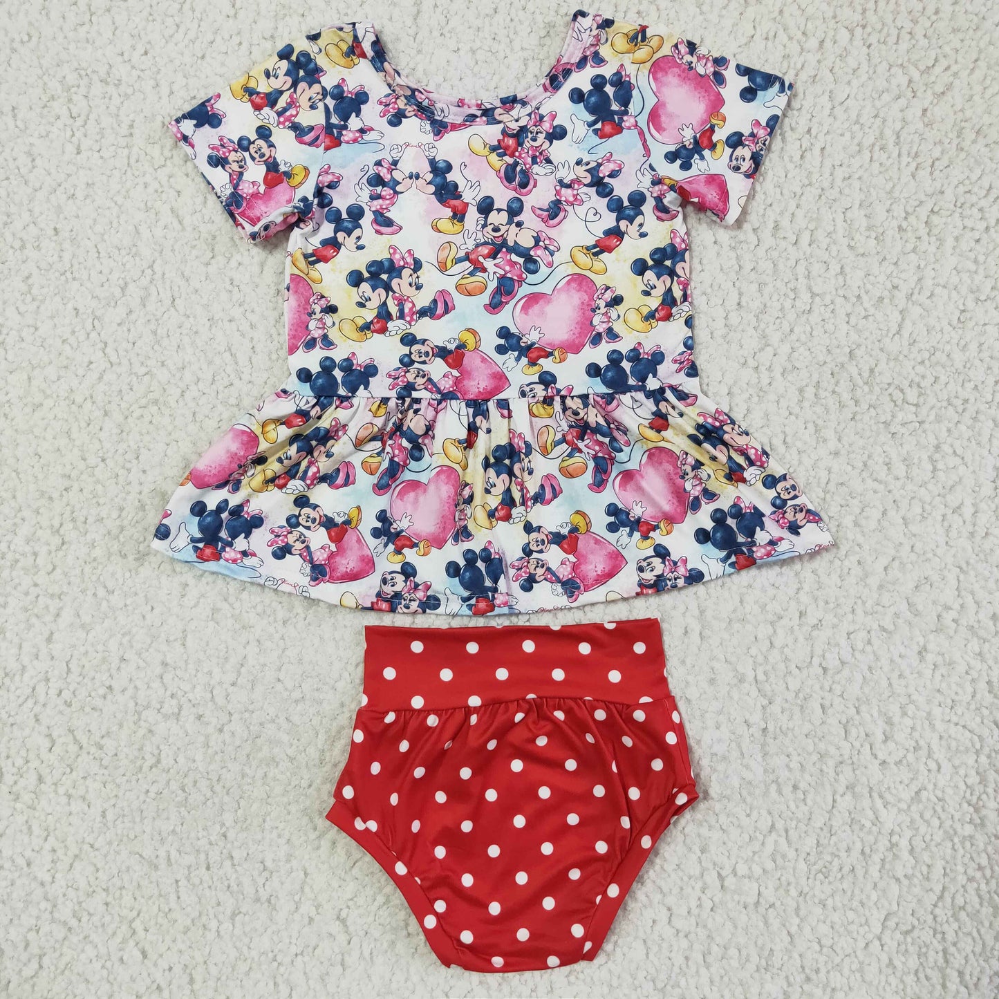 infants baby girl fashion tunic and bummie suit