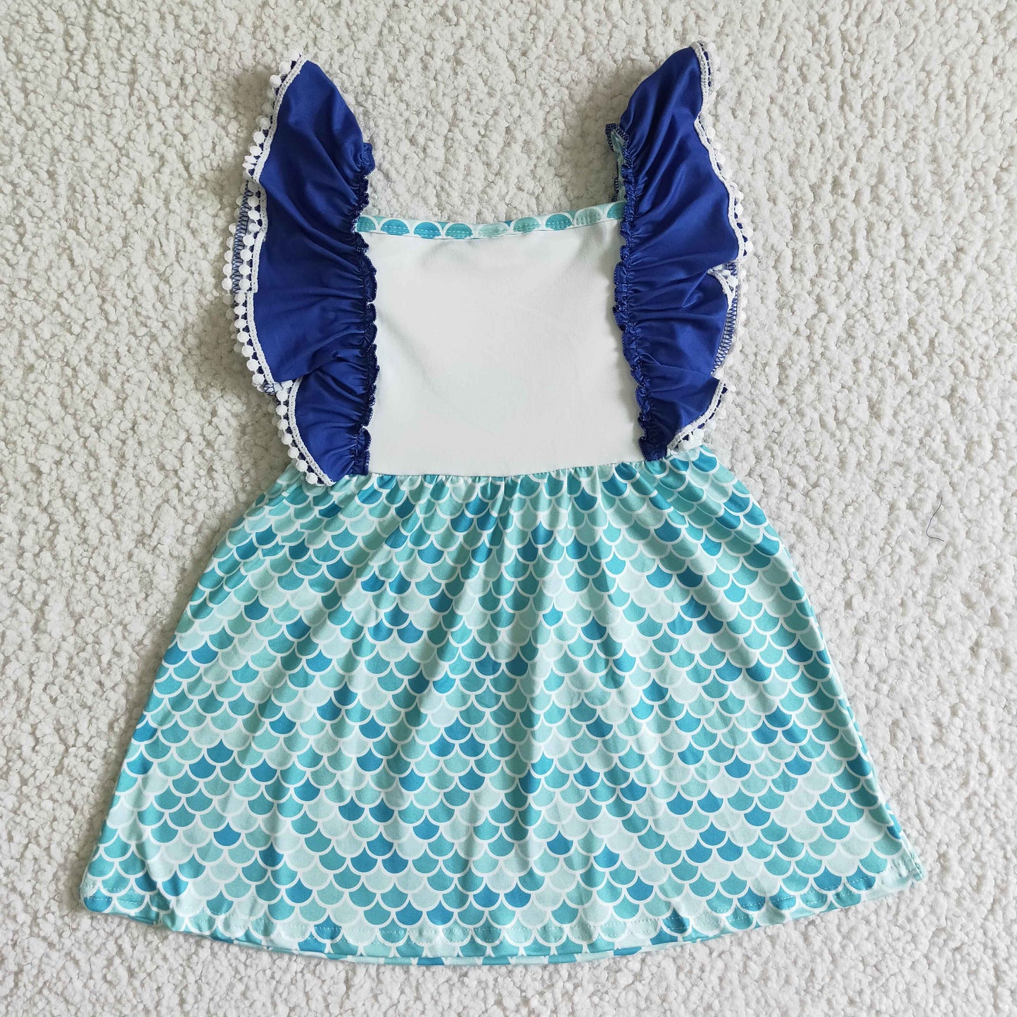 A9-1-1 girl popular short sleeve twirl dress