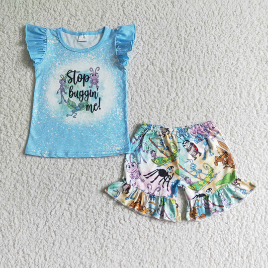 girl flutter sleeve top and shorts set ready to ship clothes for kids