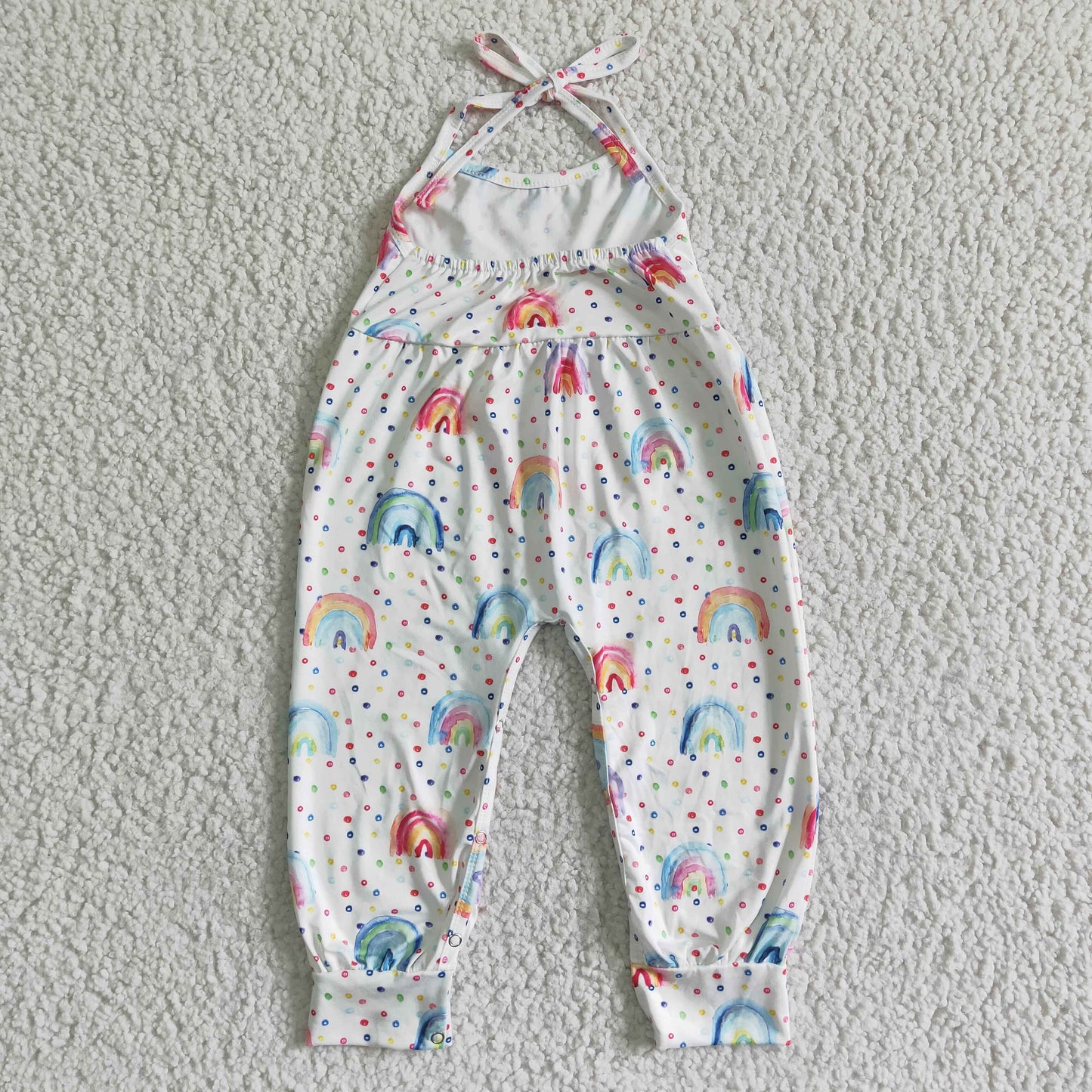 fashion adjustable suspender overalls girl colorful rainbow jumpsuit