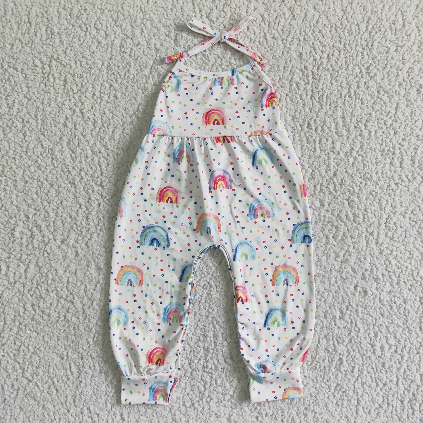 fashion adjustable suspender overalls girl colorful rainbow jumpsuit