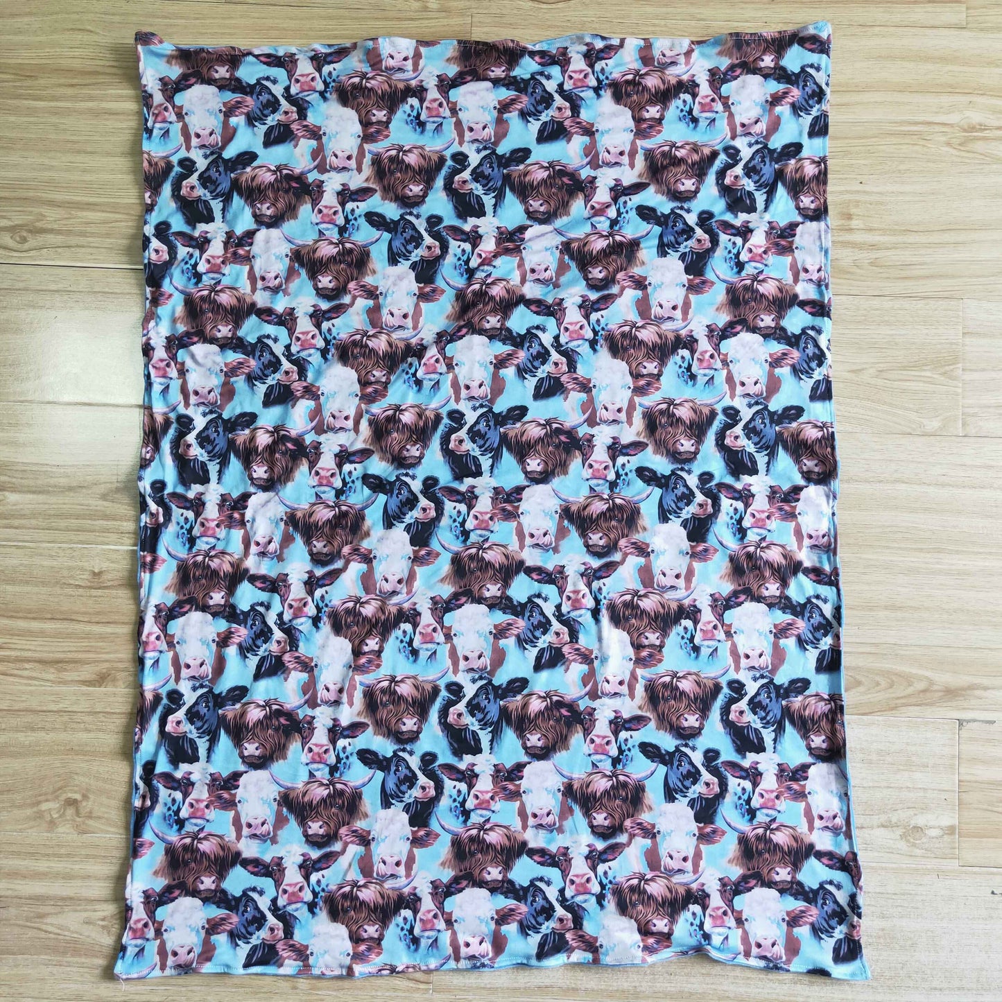 29*43 inches children cow pattern blanket