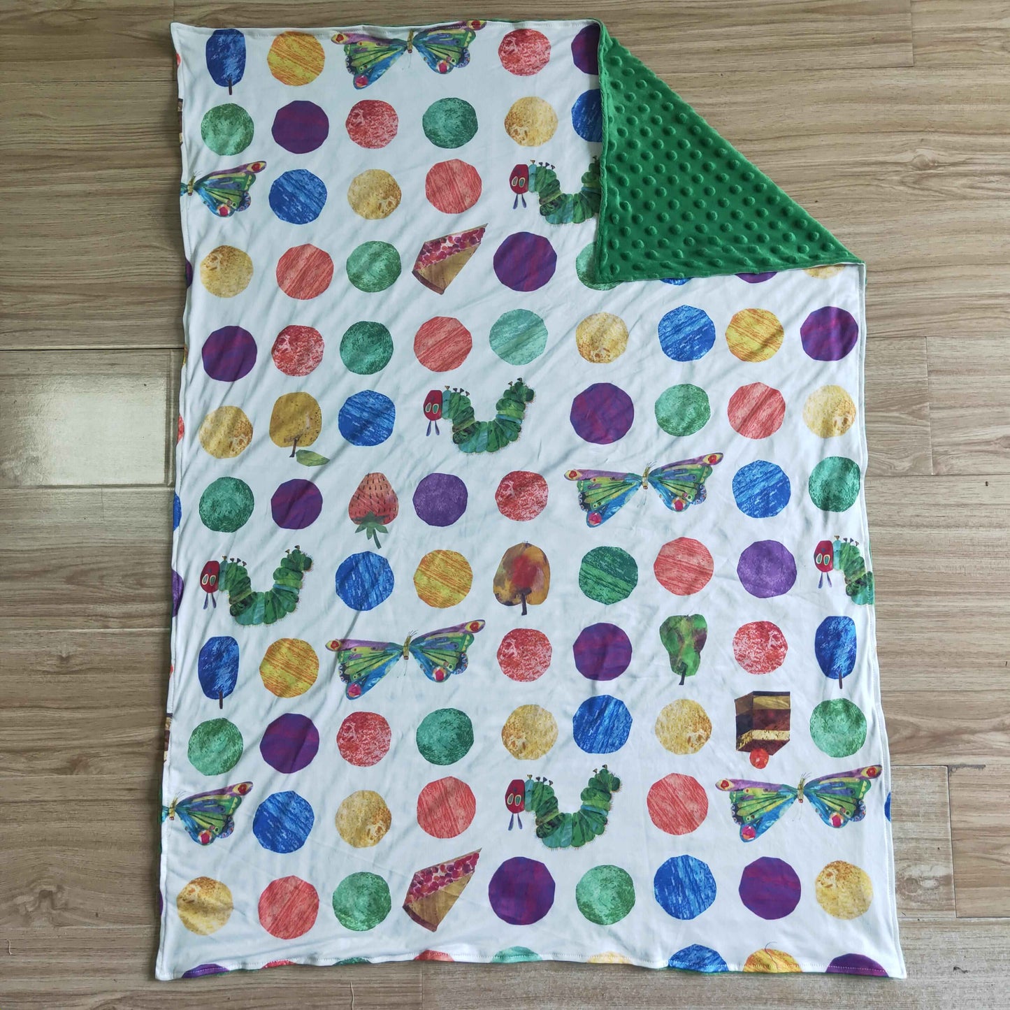 infants baby fruit and cakes pattern blanket