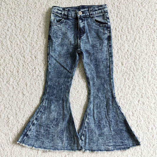 P0008 fashion girl blue jeans with zipper