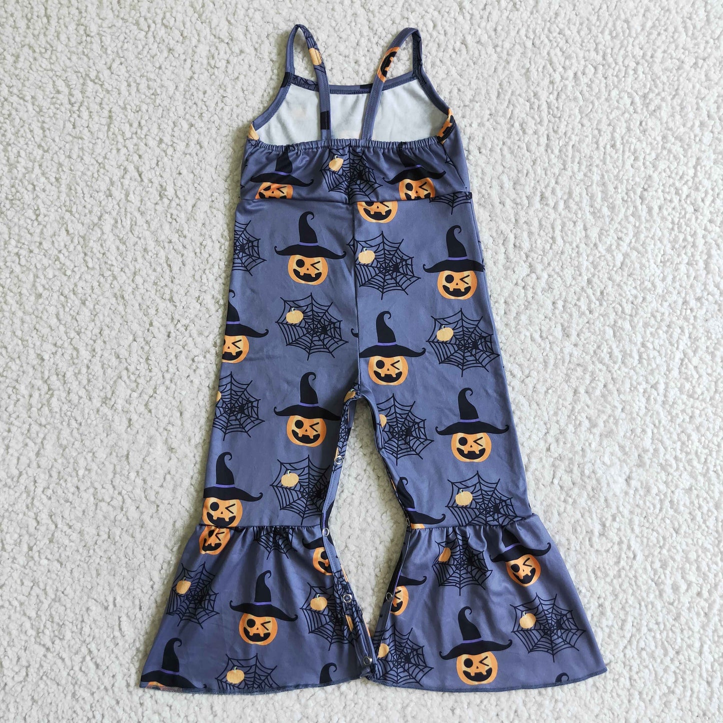 SR0066 halloween girl fashion suspenders overalls kids pumpkin romper