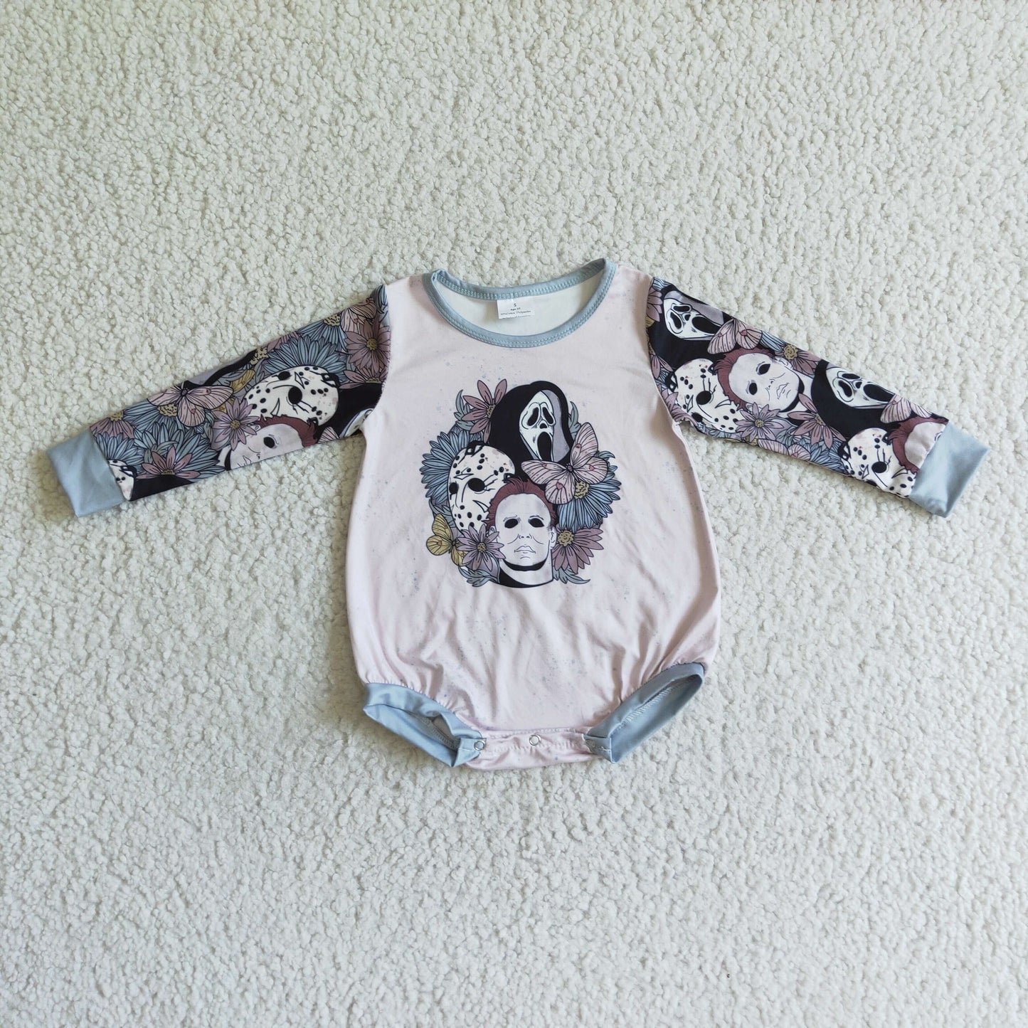 LR0082 baby girls long sleeve halloween romper