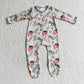LR0099 infants baby long sleeve farm house pattern romper
