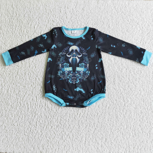 LR0091 baby kids black long sleeve romper