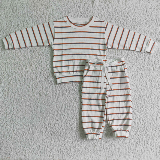 BLP0045 boy high quality cotton stripe long sleeve outfit