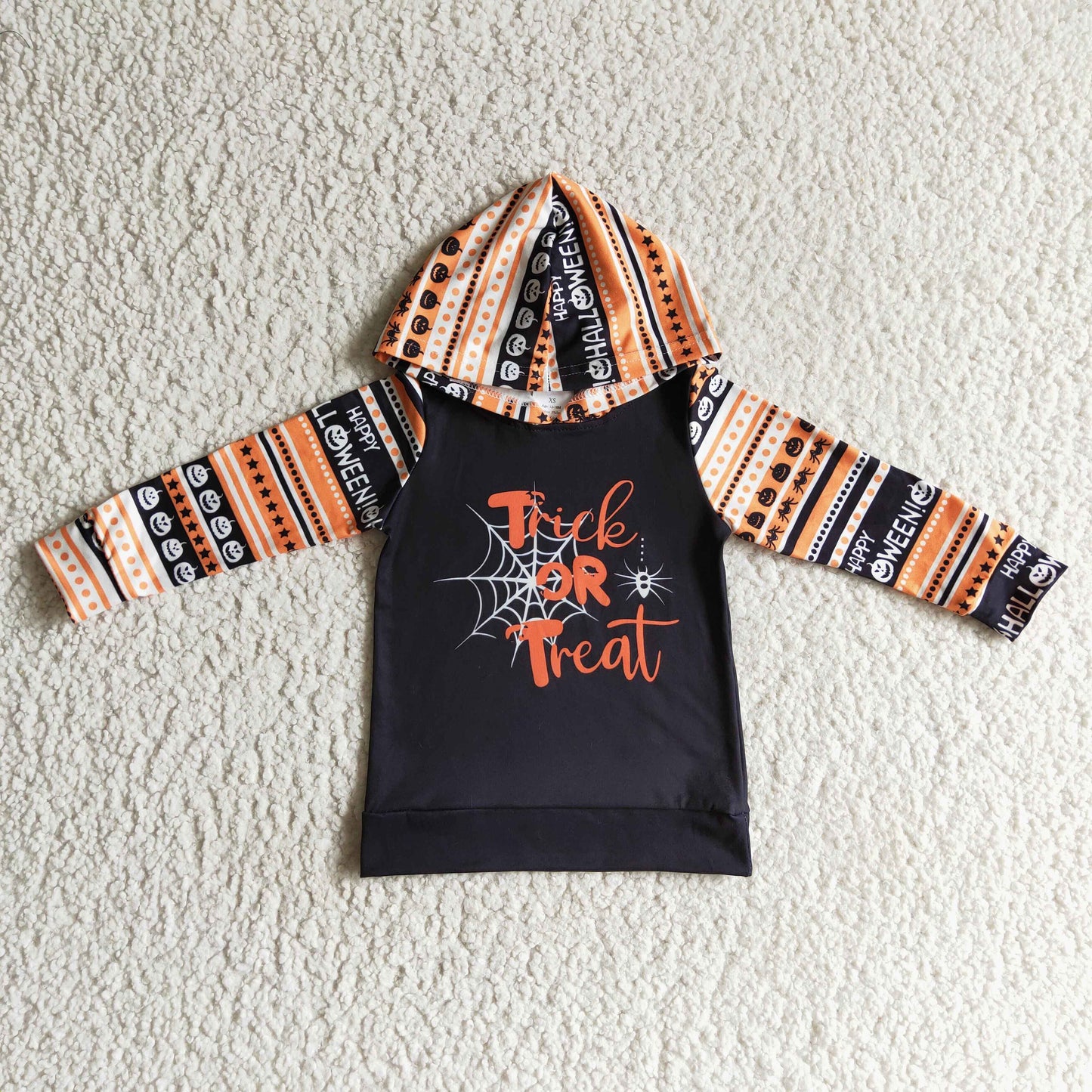 BT0067 happy halloween boy long sleeve hoodie