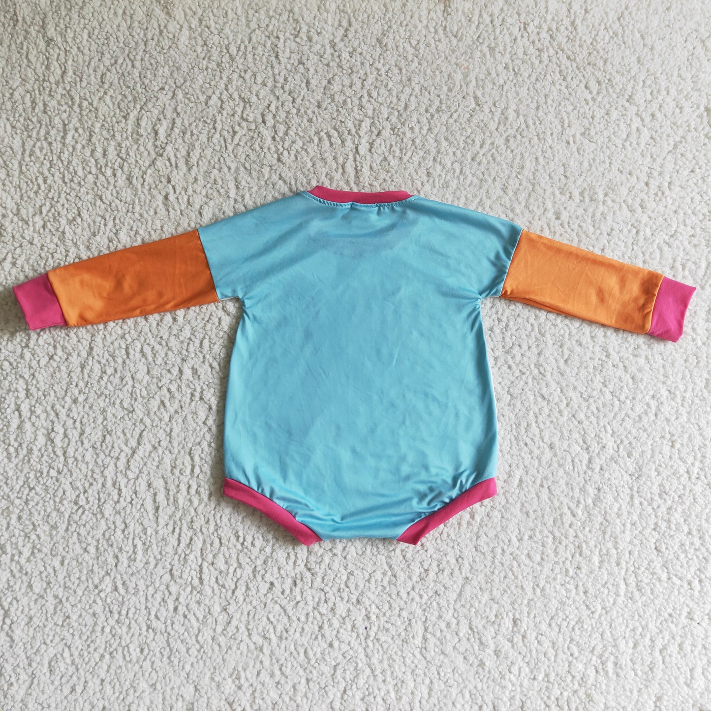 LR0150 infants stitching long sleeve romper babys cassette tape jumpsuit
