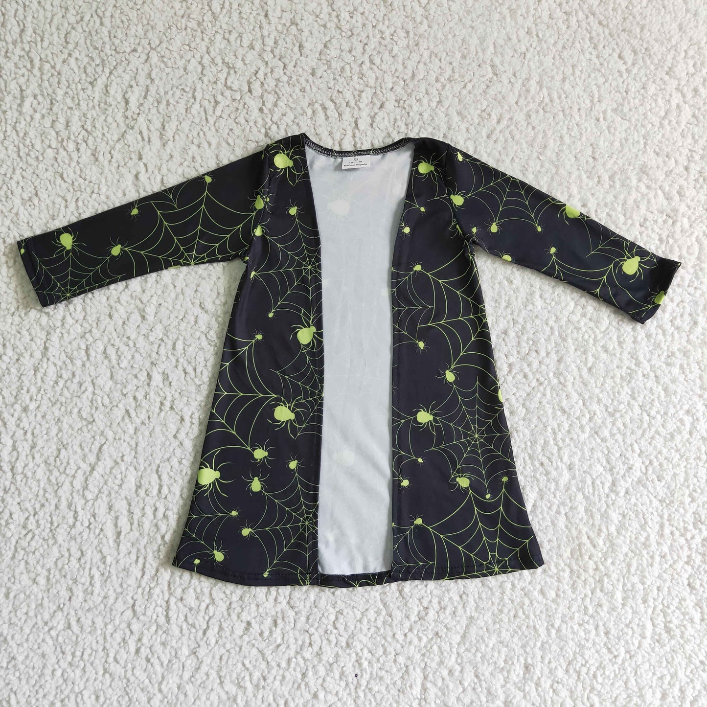 GT0046 high quality girl long sleeve black cardigan halloween outwear