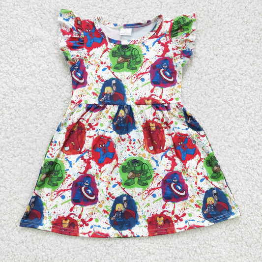 GSD0172 baby girl summer short sleeve frock