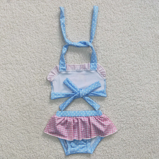 S0059 cartoon blue swimsuit set