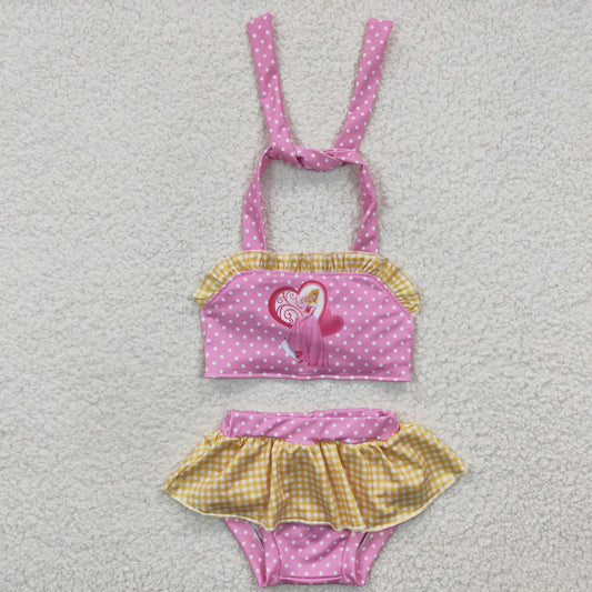 S0058 pink swimsuit set