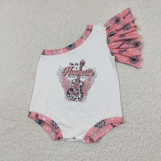 sr0317 Guitar One Sleeve Bodysuit